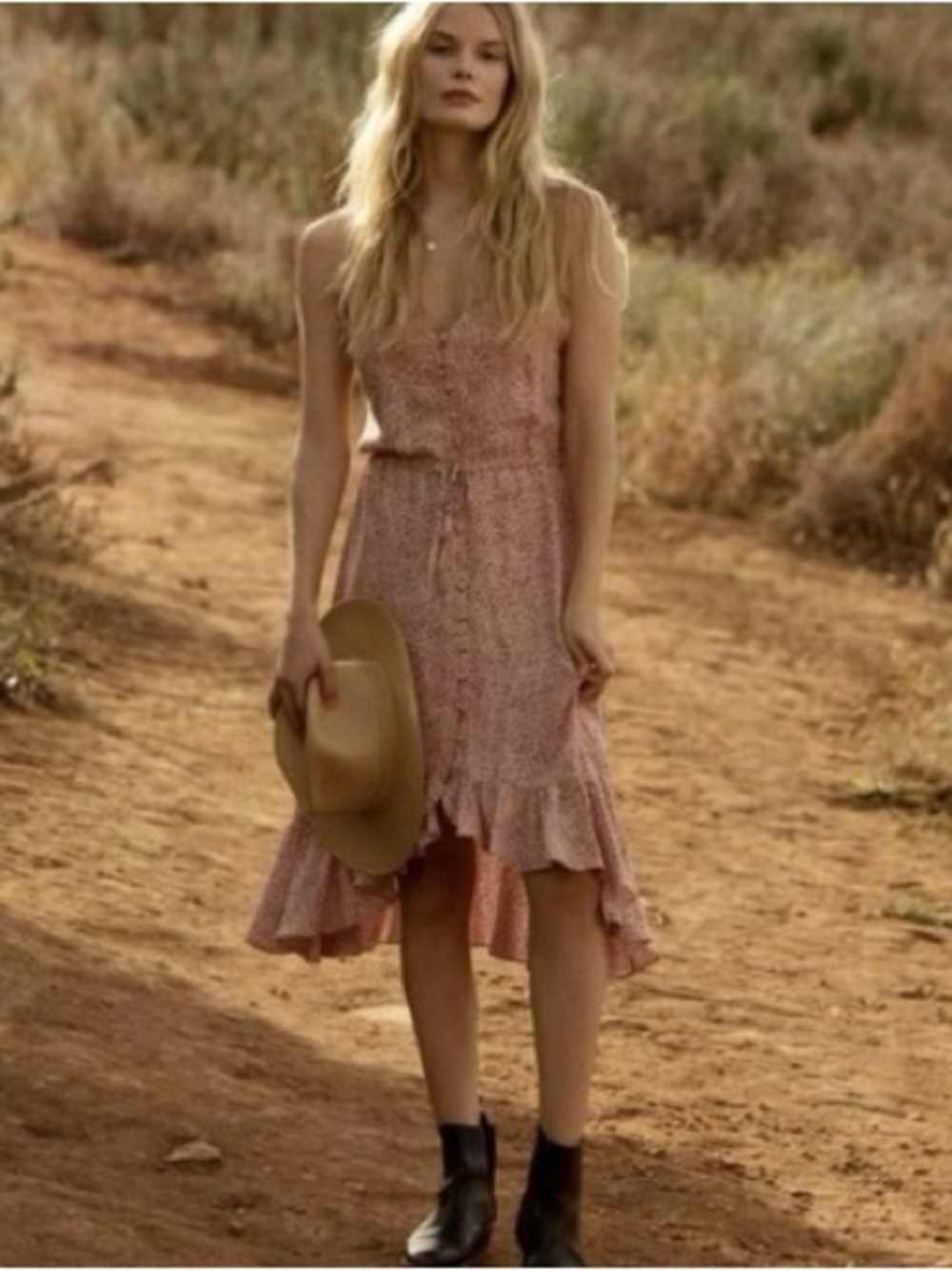 Rails Frida Dress in Rose Spotted Size Medium